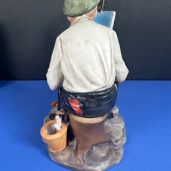 Vintage LEFTON Old Painter at His Canvas Beautiful Sculpture,Made In Japan #7800 - Picture 8 of 15